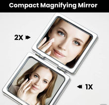 Load image into Gallery viewer, Two mirrors with different magnifying options
