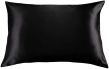 Load image into Gallery viewer, Black  100% Silk Pillowcase
