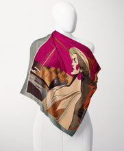 Load image into Gallery viewer, Lady of the Palace silk Scarf - Franka
