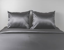 Load image into Gallery viewer, Dark Grey 100% Silk Pillowcase
