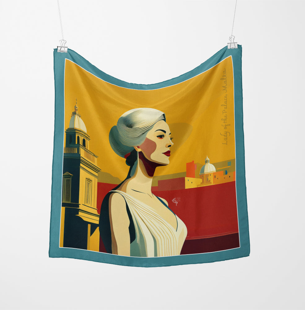 Lady of the Palace silk Scarf - Mariosa