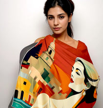 Load image into Gallery viewer, Lady of the Palace silk Scarf - Marita
