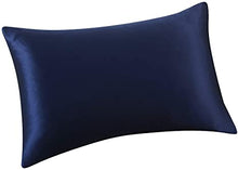 Load image into Gallery viewer, Night Blue 100% Silk Pillowcase
