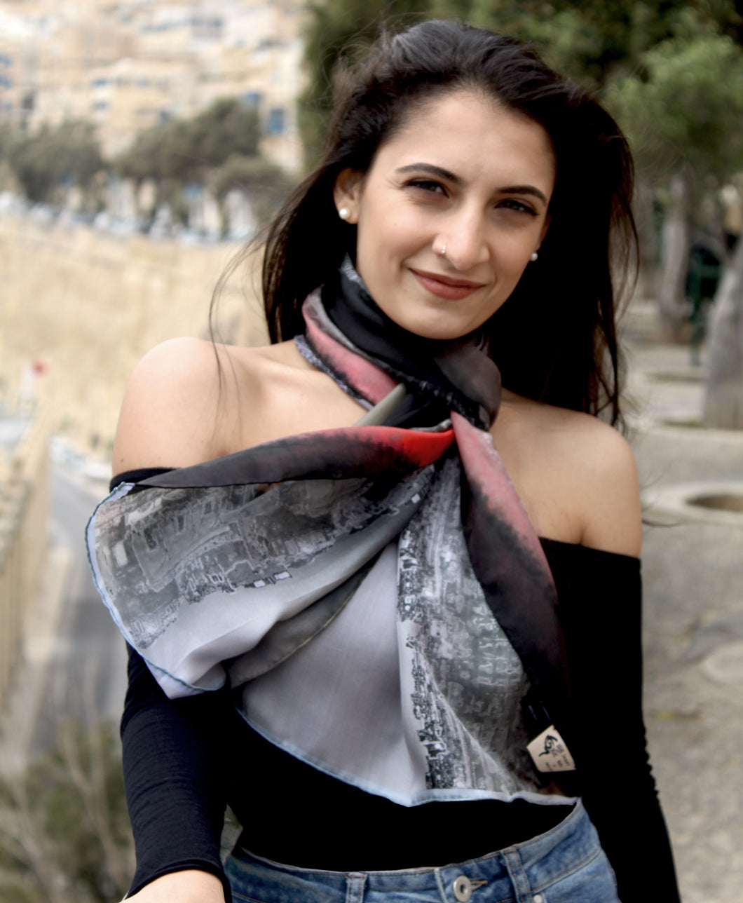 Valletta Sunsets Silk Scarf